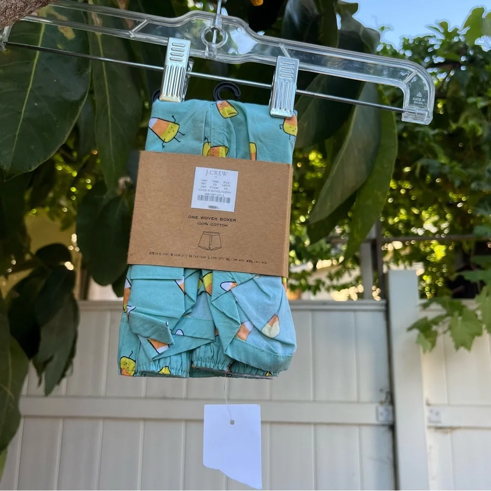 NWT J CREW Boxer Underwear with a Candy Corn Print